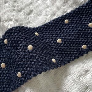 Navy blue square 🟦 tie